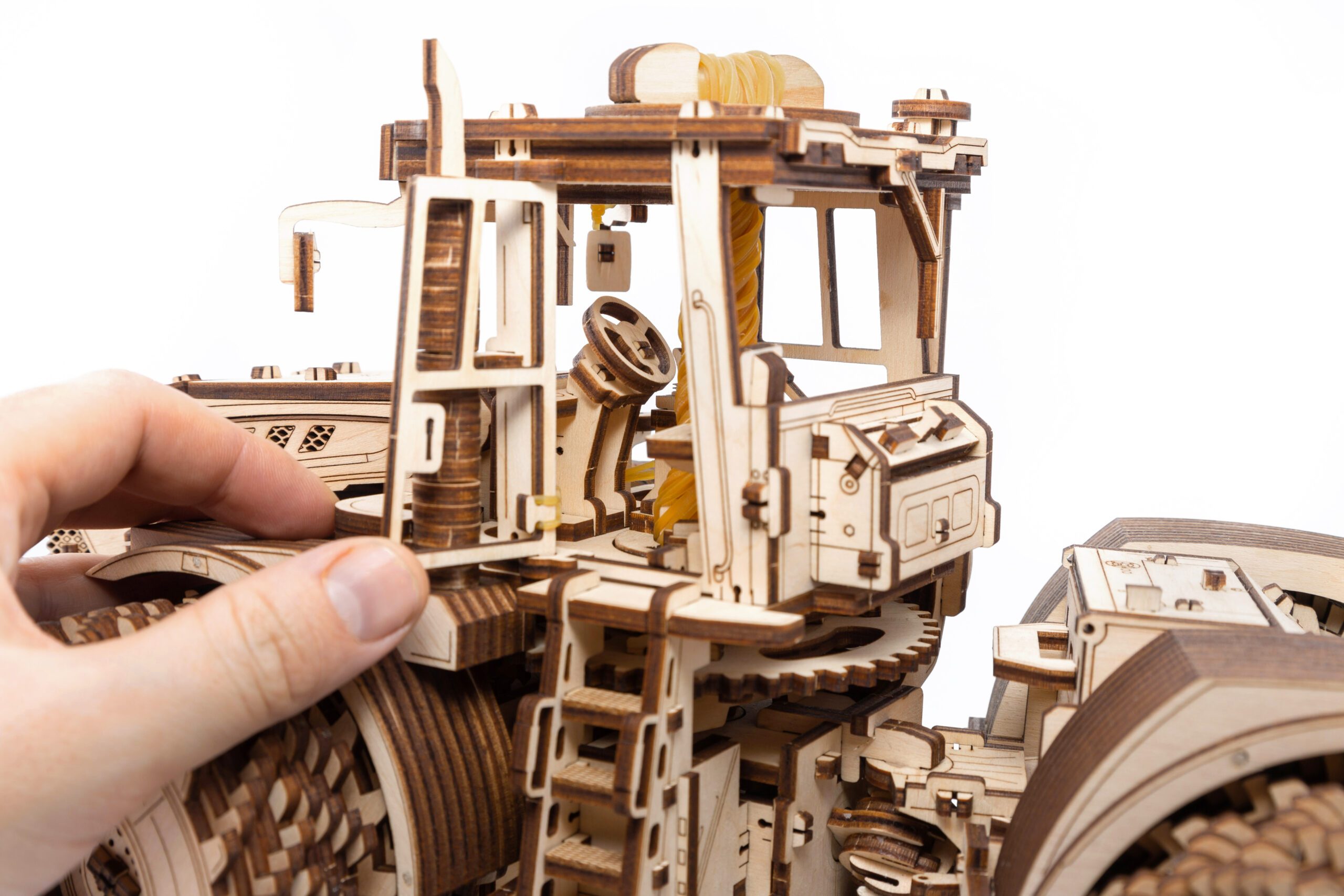 Kirovets K-7M Sparpaket Traktor + Trailer Eco Wood Art Wooden Models 