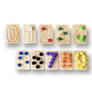 Learning to Count 0 to 9 with Wooden Dimples by Oyuncak House