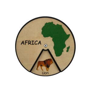 Lernrad Tiere in Afrika von Minisko